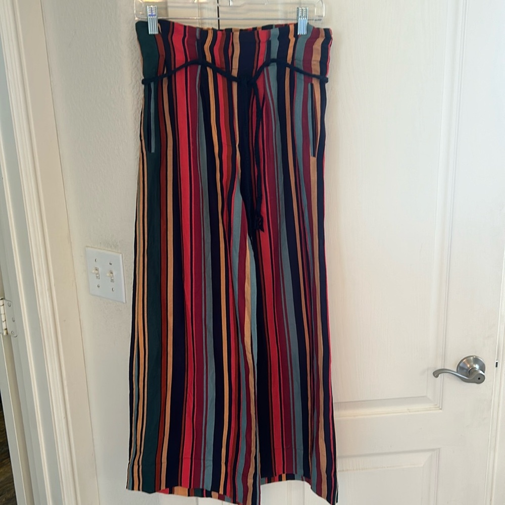 FARM for Anthropologie Linen Blend Paper Bag Waisted Pants, Never Worn!! 🌈